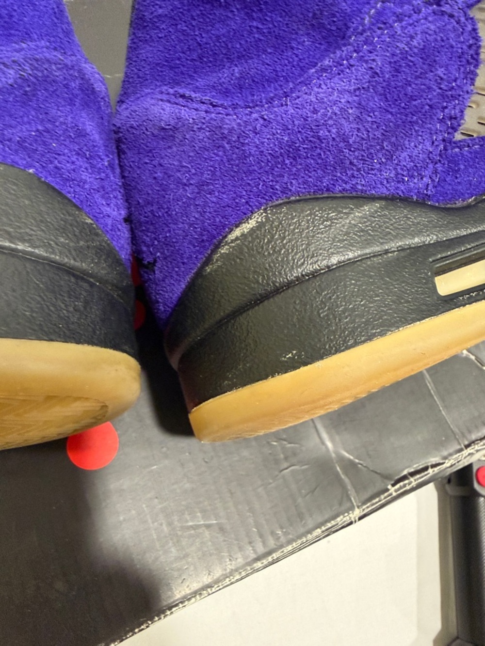 Nike Air Jordan 5 Alternate Grape Purple Suede Retro Sneakers Men’s 8 - Picture 13 of 16